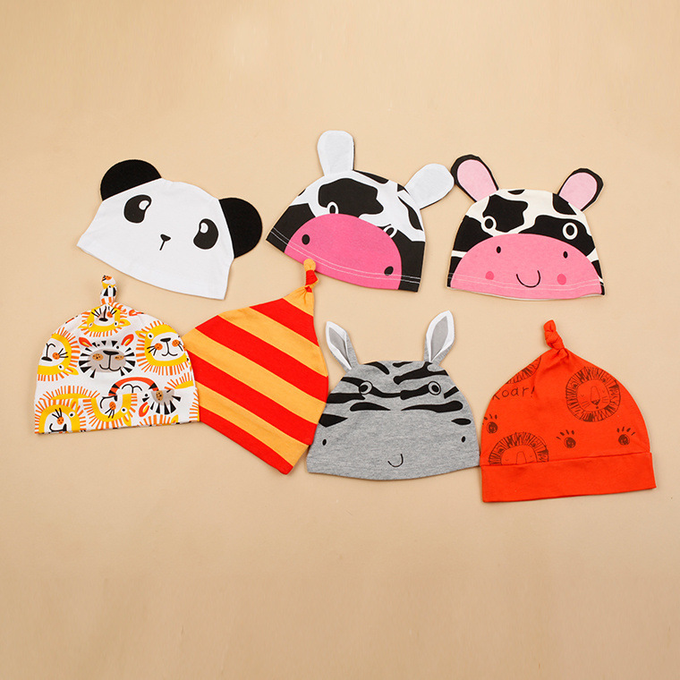 2PCS/0-24Months/Summer Newborn Jumpsuit Baby Boys Girls Clothes Cartoon Cute 100% Cotton Rompers+Hats Infant Clothing Set BC1024 Y1221