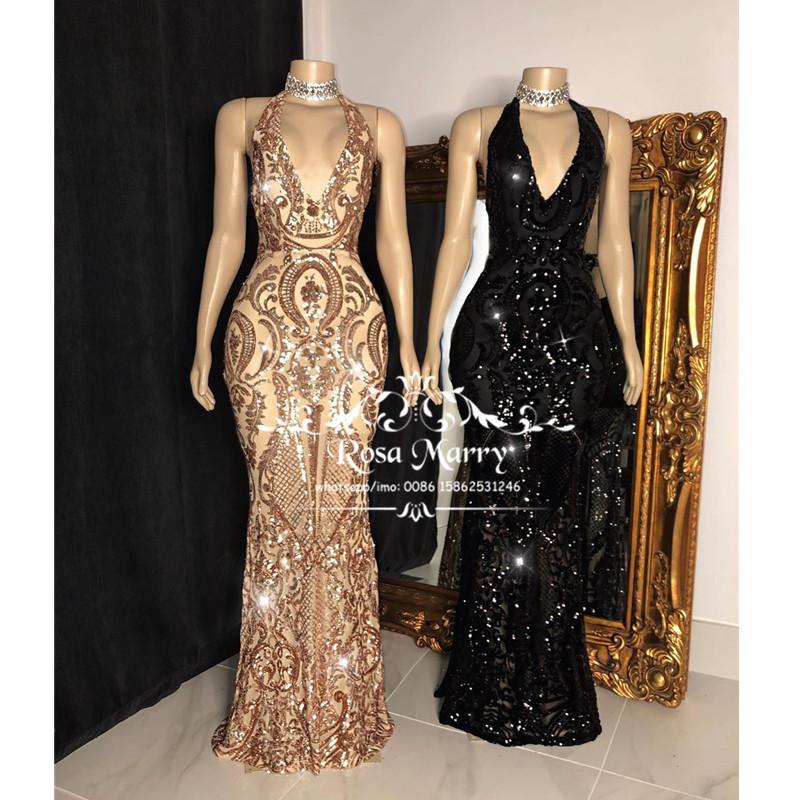 Sparkly Sequined Mermaid Prom Dresses 2K20 Plus Size Sexy Halter 2020 Black Girls Couple Fashion vestidos de fiesta largos, Blue
Sparkly Sequined Mermaid Prom Dresses 2K20 Plus Size Sexy Halter 2020 Black Girls Couple Fashion vestidos de fiesta largos, Blue