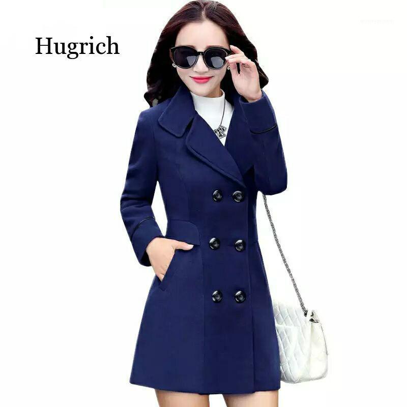 Women Blends Woolens Overcoat Female Coat Autumn Winter Coats Jackets Women Plus Size Coat Women's Wool Coats Long Tops1, Wine red
Women Blends Woolens Overcoat Female Coat Autumn Winter Coats Jackets Women Plus Size Coat Women's Wool Coats Long Tops1, Wine red