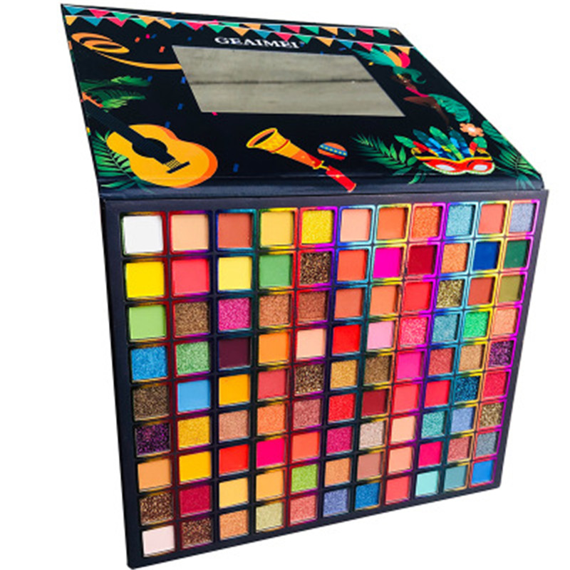 Christmas Decoration Glitter Eyeshadow Makeup Big Pigmented Shadow Palette Earth Color Palette Shimmer Matte paleta Sombra de ojos brasileña
Christmas Decoration Glitter Eyeshadow Makeup Big Pigmented Shadow Palette Earth Color Palette Shimmer Matte paleta Sombra de ojos brasileña