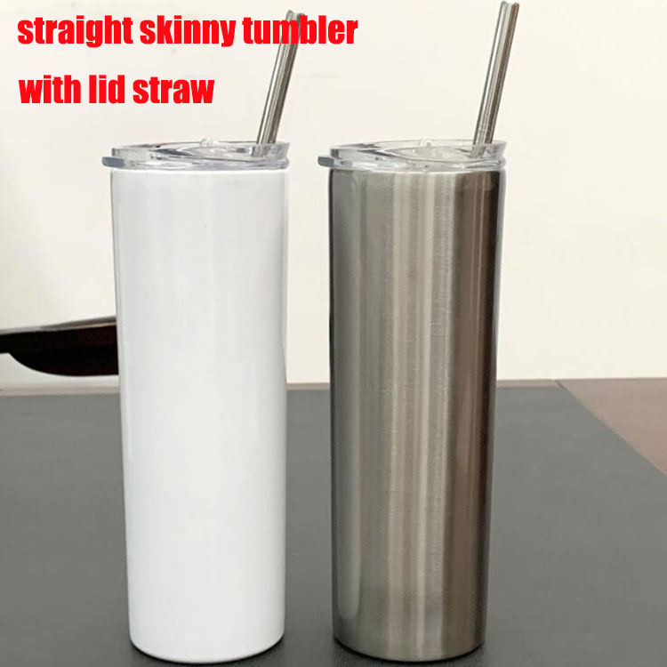 2020 straight Sublimation Skinny Tumblers 20oz blank white skinny cup with lid straw 600ml Stainless steel vacuum insulated travel car mug
2020 straight Sublimation Skinny Tumblers 20oz blank white skinny cup with lid straw 600ml Stainless steel vacuum insulated travel car mug