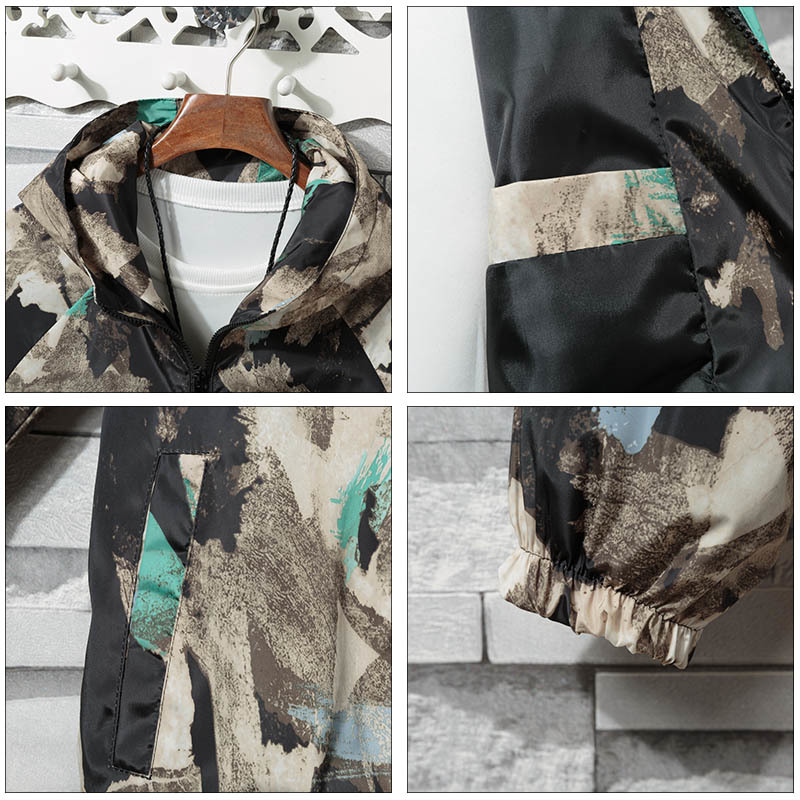 AIRGRACIAS Autumn Mens Camouflage Outwear Clothing Jacket Men Lightweight Coat Pockets Casual Coats 6 Colors S- LJ201013