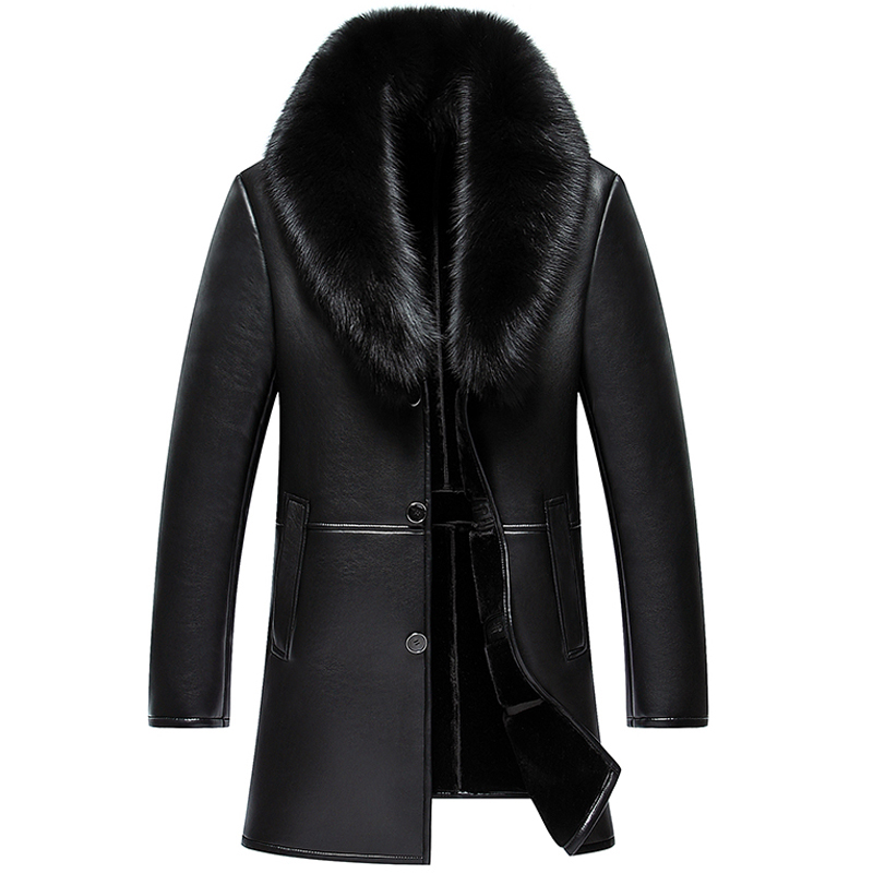 High quality 2020 Winter NEW Men Genuine Leather jacket Mens Sheepskin Fur Coat male slim Business Casual Long jacket Outerwear Windbreaker, Brown
High quality 2020 Winter NEW Men Genuine Leather jacket Mens Sheepskin Fur Coat male slim Business Casual Long jacket Outerwear Windbreaker, Brown