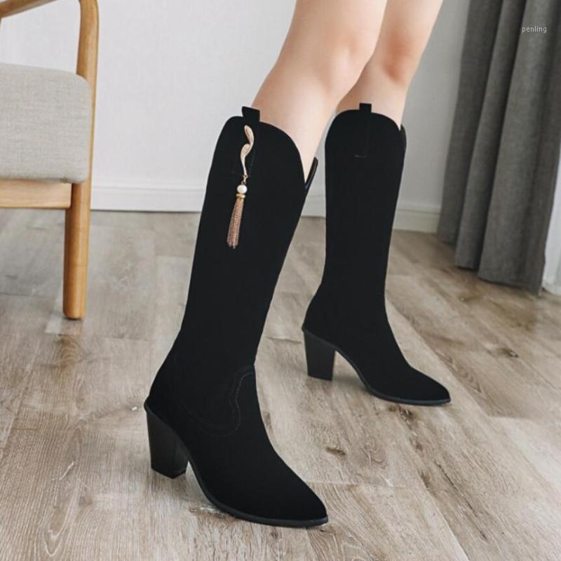 metal fringe decoration knee high boots women suede leather long stovepipe botas mujer metal pendant knight boots big size s5571, Black
metal fringe decoration knee high boots women suede leather long stovepipe botas mujer metal pendant knight boots big size s5571, Black
