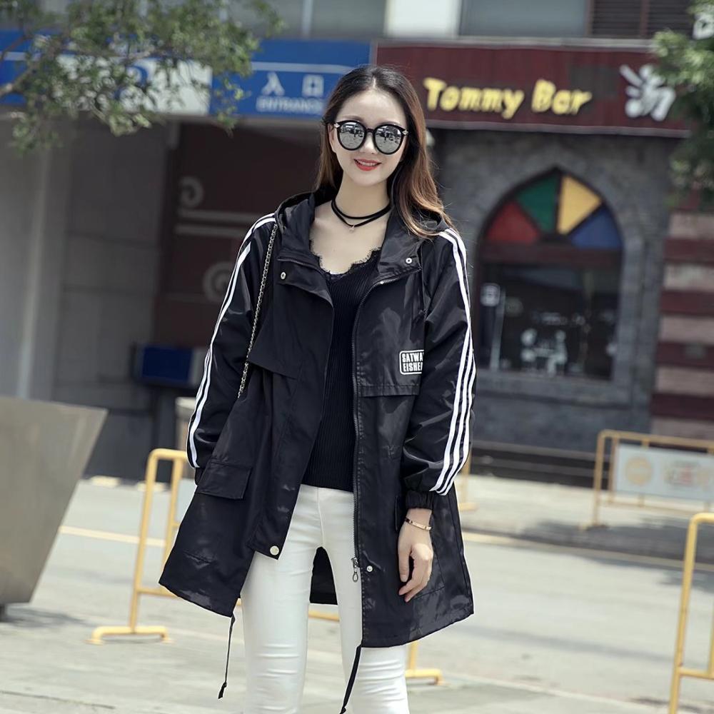 large size trench women female windbreaker hooded cape woman clothes long trench coat loose plus size outwear duster coat 201211