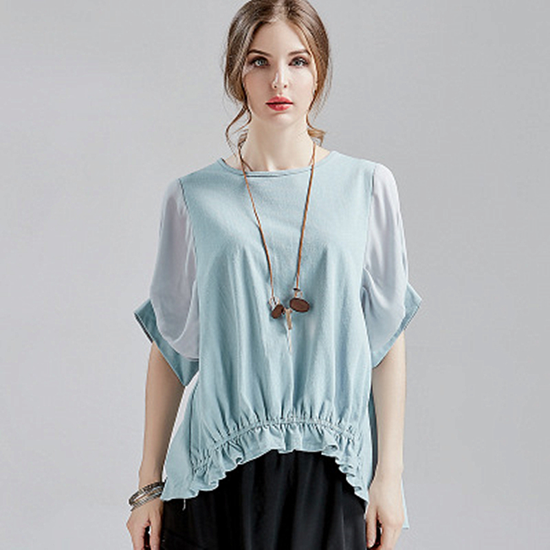Blouse Large-sized Women's Thin Around the Neck Bat Chiffon Shirt Stitch 2020 Will See Fashion Trend Idgm, White.
Blouse Large-sized Women's Thin Around the Neck Bat Chiffon Shirt Stitch 2020 Will See Fashion Trend Idgm, White.