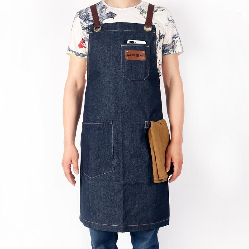 WEEYI Denim Kitchen Apron For Women Men Fashion Adjustable Lady Man Aprons For Cooking Barista Restaurant Bib Pinafore delantal1
WEEYI Denim Kitchen Apron For Women Men Fashion Adjustable Lady Man Aprons For Cooking Barista Restaurant Bib Pinafore delantal1