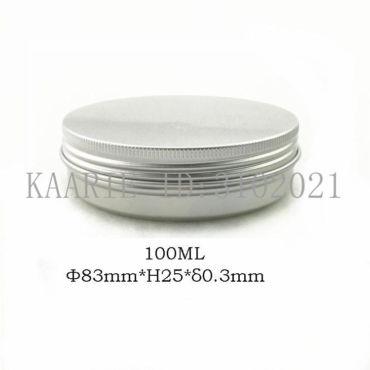 100g refillable box empty round aluminum metal tin bottle with lids,100ml cosmetic cream box DIY aluminum jar 83*25mm
100g refillable box empty round aluminum metal tin bottle with lids,100ml cosmetic cream box DIY aluminum jar 83*25mm