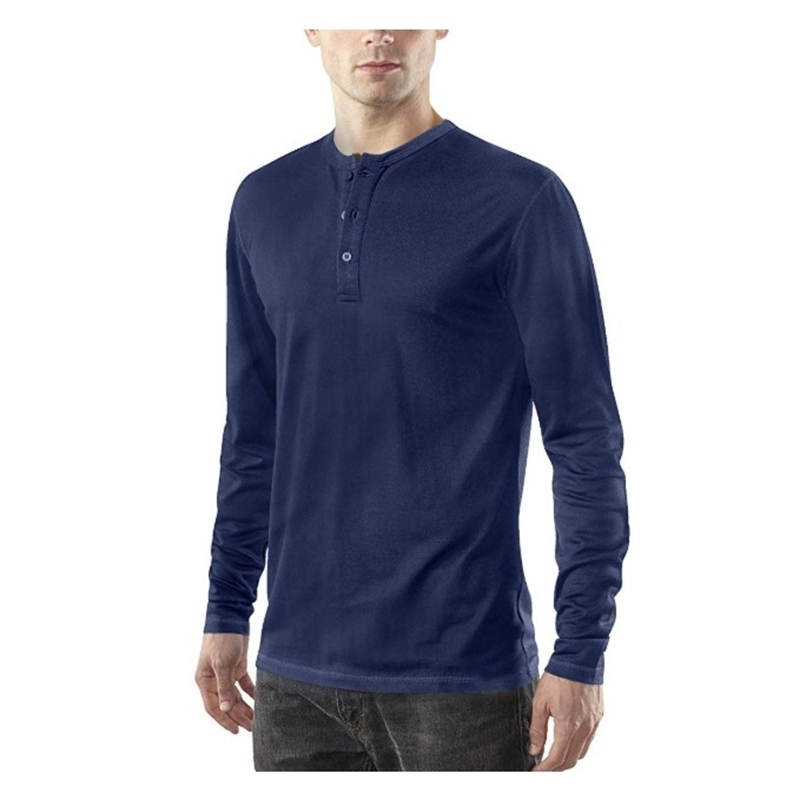 Mens Base Layer Merino Wool Midweight Henley Shirt Sweater Thermal Men's Merino Wool Long Sleeve Henley Shirt Size S-XL 201026