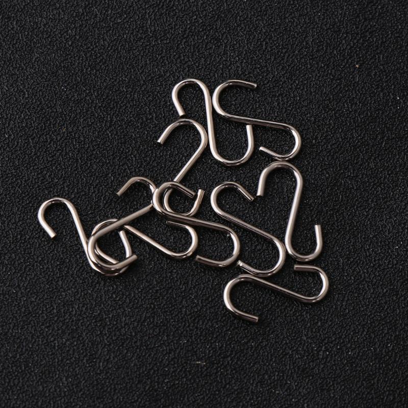 100PCS DIY Mini S-shaped Hooks Sturdy S-shaped Hooks Stainless Steel Hangers Metal DIY Jewelry Accessory
100PCS DIY Mini S-shaped Hooks Sturdy S-shaped Hooks Stainless Steel Hangers Metal DIY Jewelry Accessory