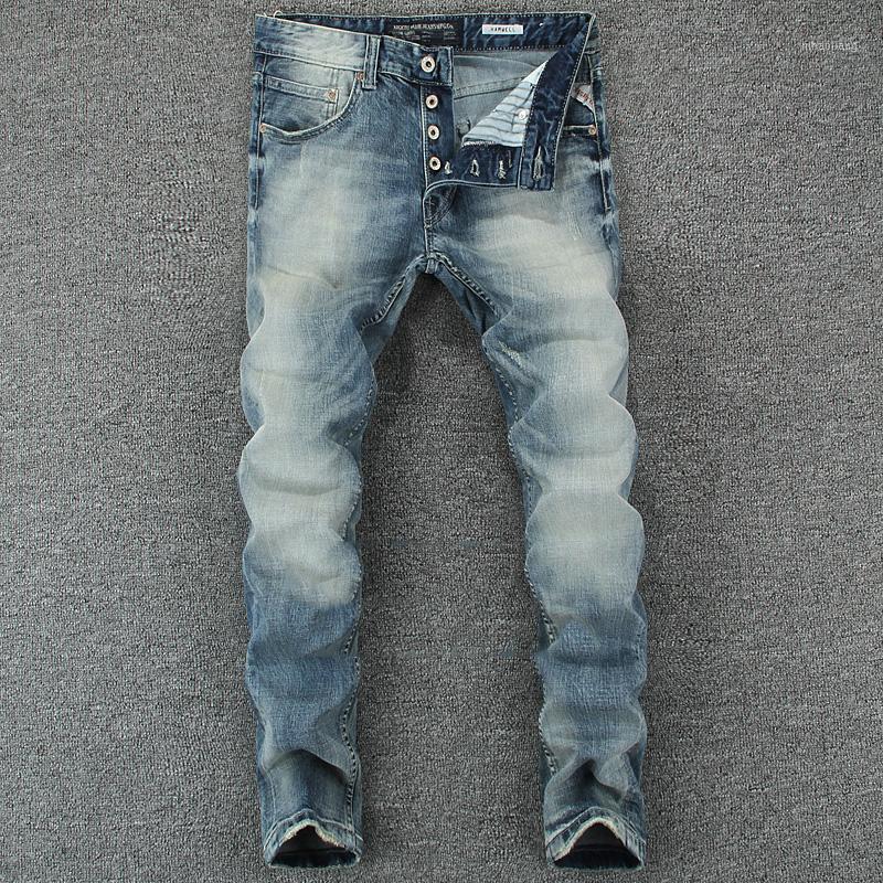 England Mid Stripe Mens Buttons Jeans Slim Fit Denim Pants Male High Quality Brand Clothing Moto Blue Jeans With Men RL6021
England Mid Stripe Mens Buttons Jeans Slim Fit Denim Pants Male High Quality Brand Clothing Moto Blue Jeans With Men RL6021