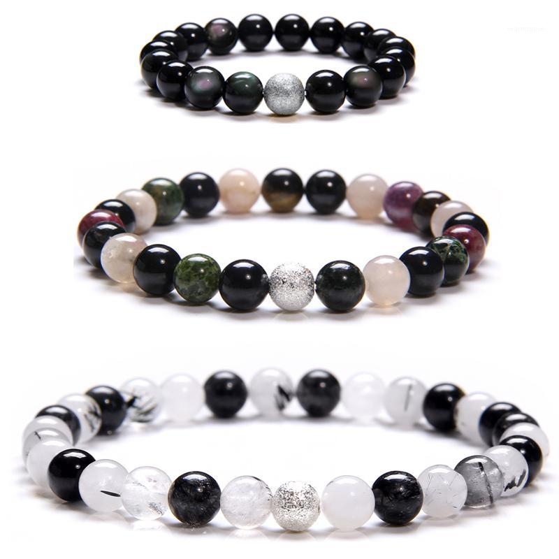 10 mm Natural Obsidian Bracelets Men Silver Color Beads Pulsera 8 mm Tourmaline Energy Bangle Elastic Bracelet Women Jewelry1
10 mm Natural Obsidian Bracelets Men Silver Color Beads Pulsera 8 mm Tourmaline Energy Bangle Elastic Bracelet Women Jewelry1