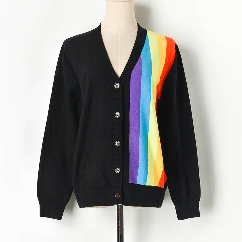 New Rainbow Cardigans List of Malha Designer 2021 Autumn Women with Decont on v Long Sleeves Loose Jumpers Cardigan Outerwear Kk4r, Black
New Rainbow Cardigans List of Malha Designer 2021 Autumn Women with Decont on v Long Sleeves Loose Jumpers Cardigan Outerwear Kk4r, Black