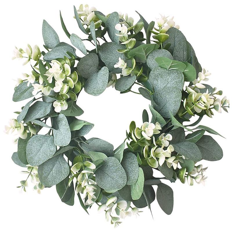 AT69 -12Inch Wreath for Front Door Wall Artificial Eucalyptus Green Leaves Eucalyptus Festival Celebration Window Party Decor
AT69 -12Inch Wreath for Front Door Wall Artificial Eucalyptus Green Leaves Eucalyptus Festival Celebration Window Party Decor
