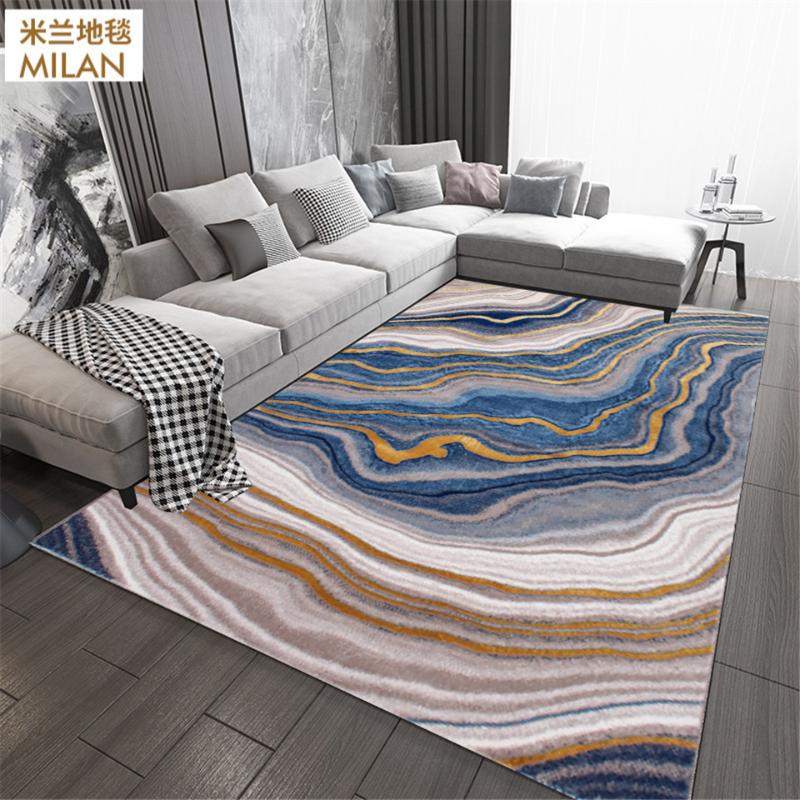 Modern Light Luxury European Abstract Nordic Art Blue Gold Stone Bedroom Door Living Room Non Slip Mat Carpet, Multi
Modern Light Luxury European Abstract Nordic Art Blue Gold Stone Bedroom Door Living Room Non Slip Mat Carpet, Multi