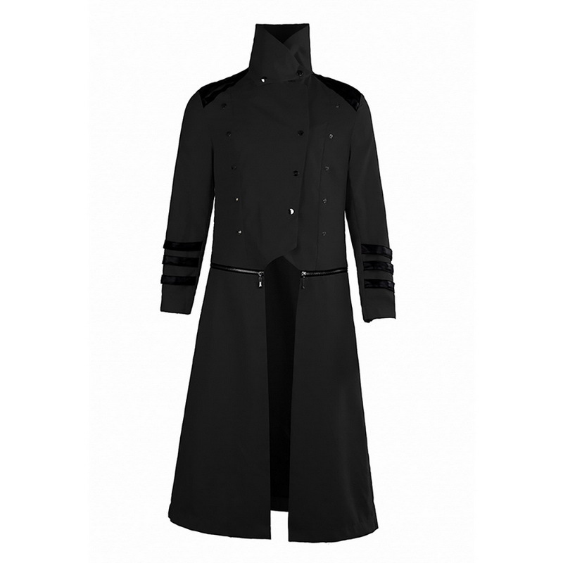 NEW Mens Cosplay Costume Party Vintage Royal Style Trench Coats Retro Gothic Steampunk Man Long Coats Gentlemen Costume 201120