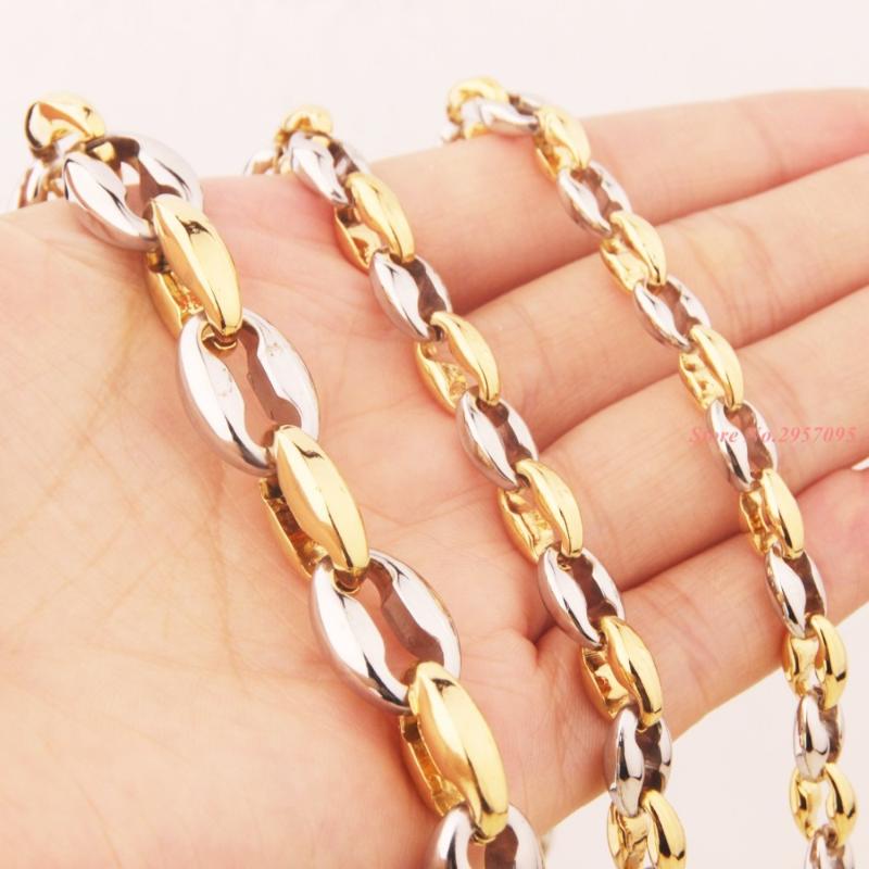 7-40 Inch 7/9/11mm Width High Quality Stainless Steel Necklace Men's Women & Rolo Link Chain Silver Gold Color Necklaces
7-40 Inch 7/9/11mm Width High Quality Stainless Steel Necklace Men's Women & Rolo Link Chain Silver Gold Color Necklaces