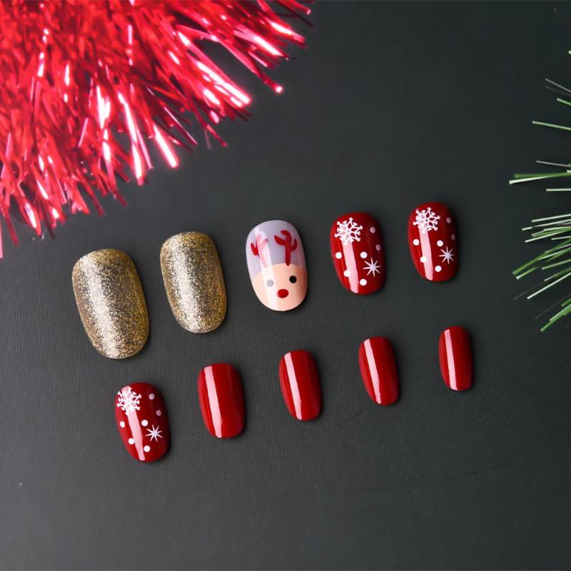 2021 New Women's Fake Nails Accessories For Ladies Artificial Nails Overhead With Glue Full Cover False 24 Pcs / Box, T078-100a
2021 New Women's Fake Nails Accessories For Ladies Artificial Nails Overhead With Glue Full Cover False 24 Pcs / Box, T078-100a