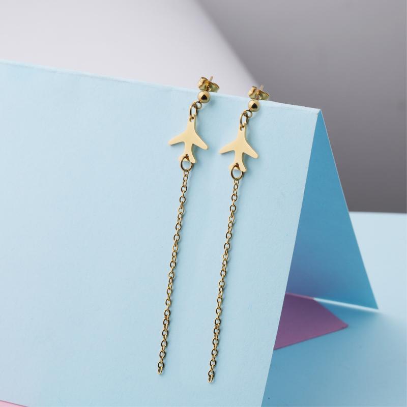 Fnixtar 10Pairs/Lot Aircraft Chain Statement Drop Girls Earrings Mirror Polish Stainless Steel Stud Earrings For Women's Jewelry
Fnixtar 10Pairs/Lot Aircraft Chain Statement Drop Girls Earrings Mirror Polish Stainless Steel Stud Earrings For Women's Jewelry