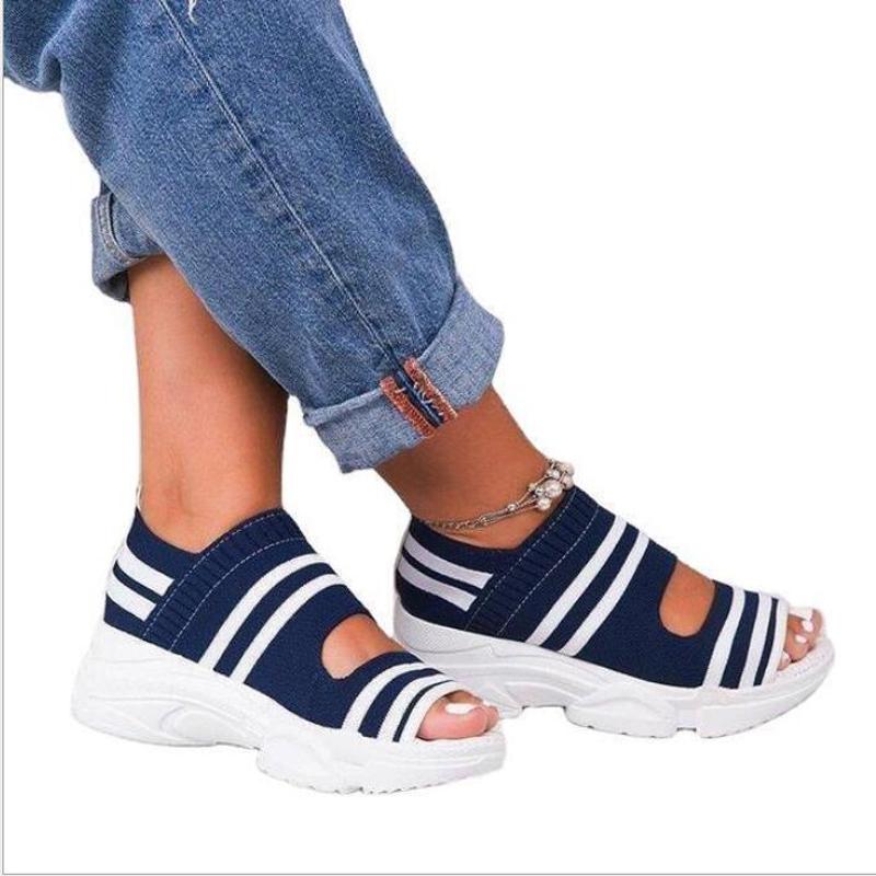 Women Sandals 2021 High Heels Platform Women Shoes Summer Casual Female Sneakers Knitting Slip On Peep Toe Sandals, Black
Women Sandals 2021 High Heels Platform Women Shoes Summer Casual Female Sneakers Knitting Slip On Peep Toe Sandals, Black