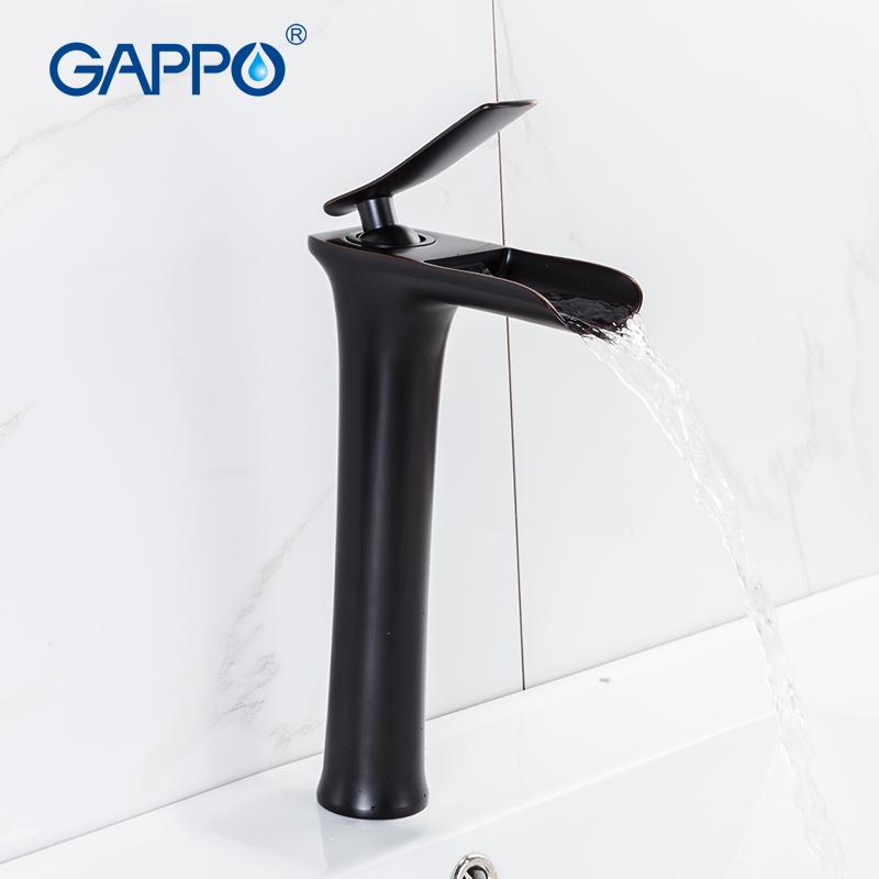 GAPPO Basin Faucets black tall basin sink faucet taps mixers bathroom faucet water taps deck mounted armatur