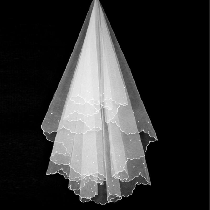 Hair Clips & Barrettes Beautiful Long Pearl Veil One Layer Bridal Cathedral White Ivory Wedding With Pearls Bride Accessories
Hair Clips & Barrettes Beautiful Long Pearl Veil One Layer Bridal Cathedral White Ivory Wedding With Pearls Bride Accessories