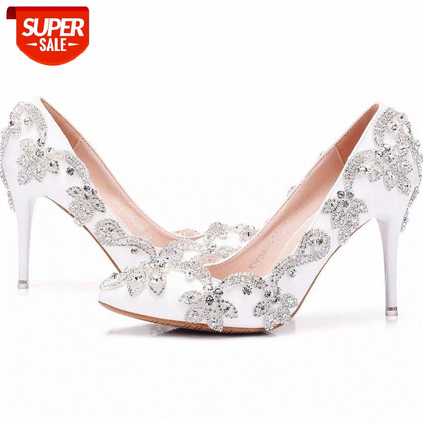 Shoes Women Pumps Fashion Stiletto High Heel9.5CM White Wedding Pumps Women Sweet Flower Crystal Pointed Toe Ladies Bridal Shoe #9z4N, Beige
Shoes Women Pumps Fashion Stiletto High Heel9.5CM White Wedding Pumps Women Sweet Flower Crystal Pointed Toe Ladies Bridal Shoe #9z4N, Beige