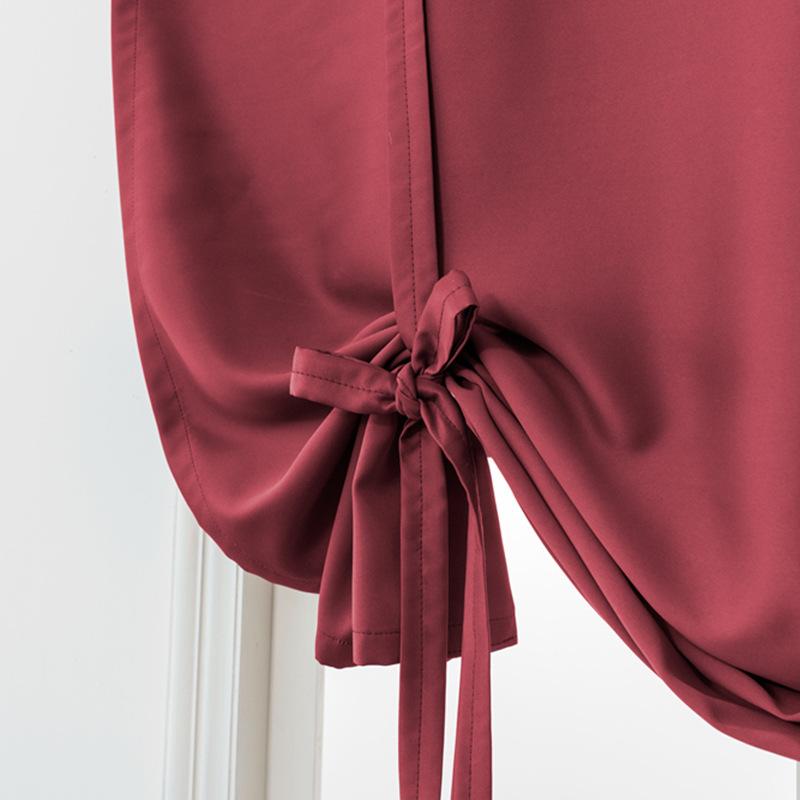 Short Roman High Shading Curtain Solid Color Tie Up Black Out Window Curtains Rod Pocket for Living Room Kitchen, Color13
Short Roman High Shading Curtain Solid Color Tie Up Black Out Window Curtains Rod Pocket for Living Room Kitchen, Color13