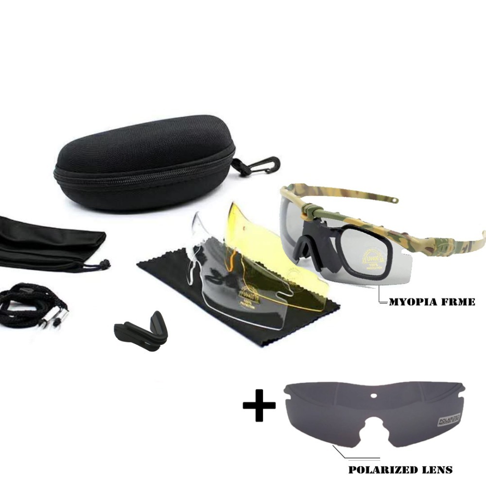 Tactical goggles SI M 3.0 Ballistic Army MYOPIA Frame Polarized gafas Airsoft Combat Wargame shooting Paintball glasses J12109657336