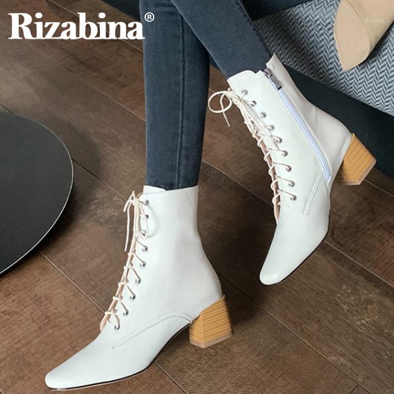Rizabina New Women Ankle Boots Real Leather Thick Heel Woman Winter Shoes Fashion Classic Short Boots Woman Footwear Size 34-391, Beige
Rizabina New Women Ankle Boots Real Leather Thick Heel Woman Winter Shoes Fashion Classic Short Boots Woman Footwear Size 34-391, Beige