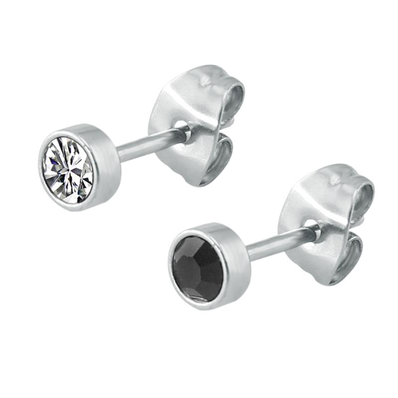 Black rhinestone stud earrings push back stainless steel small ear stud earrings earings women jewelry orecchini uomo
Black rhinestone stud earrings push back stainless steel small ear stud earrings earings women jewelry orecchini uomo