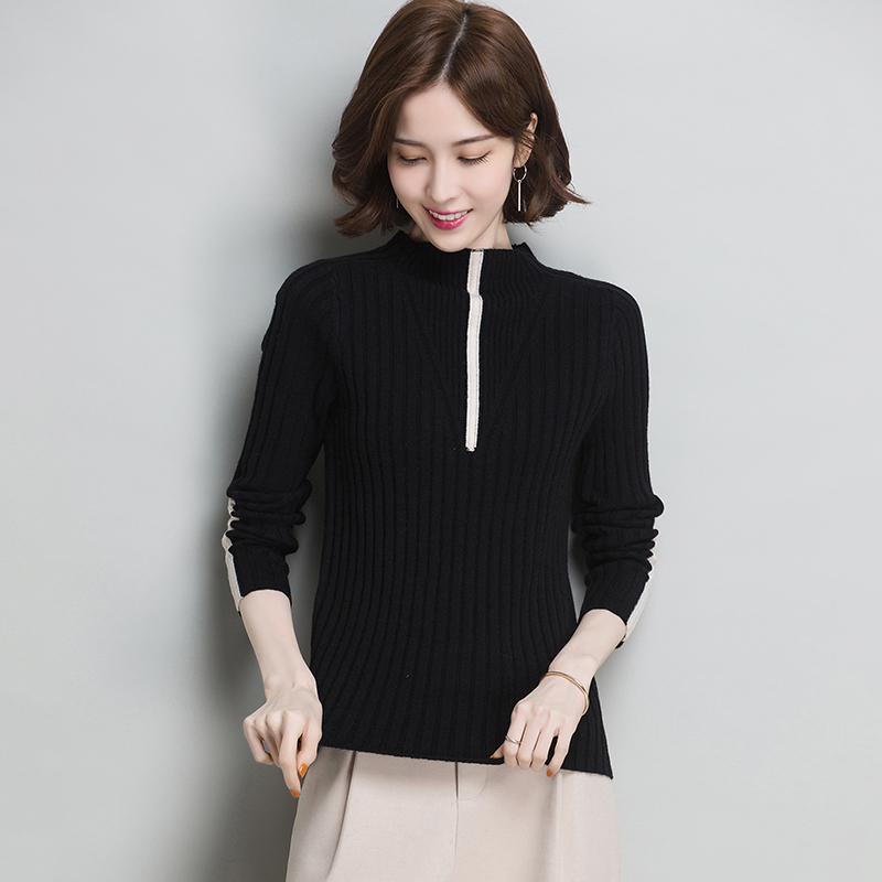 Women Turtleneck Women's Plus Size Knitted Turtleneck Winter Cashmere Sweater For Women Black 201222