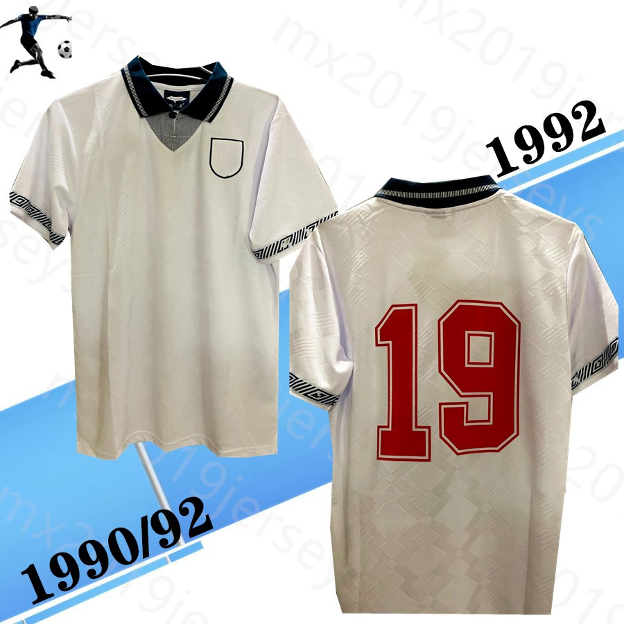 Thai Top1990 1992 ENGLA Retro soccer jerseys Home White SHEARER Gascoigne Lineker Platt Butcher 90 91 92 Classic Football Shirt, 1992 home
Thai Top1990 1992 ENGLA Retro soccer jerseys Home White SHEARER Gascoigne Lineker Platt Butcher 90 91 92 Classic Football Shirt, 1992 home