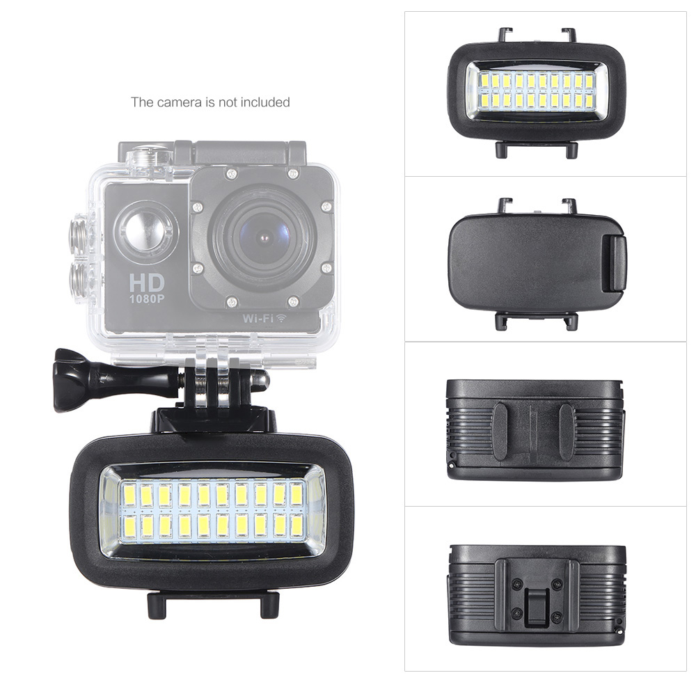 Beauty lamp diving Waterproof selfie light SL-100 6W 5500K 700LM LED Camera Light with 20 LEDs selfie camera lamp Continuo
Beauty lamp diving Waterproof selfie light SL-100 6W 5500K 700LM LED Camera Light with 20 LEDs selfie camera lamp Continuo