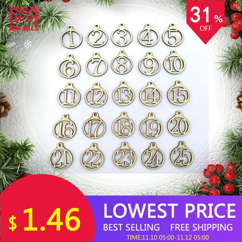 25pcs 1-25 Wooden Christmas Advent Calendar Gift Tags Number Gift Tags Christmas Countdown decoration
25pcs 1-25 Wooden Christmas Advent Calendar Gift Tags Number Gift Tags Christmas Countdown decoration