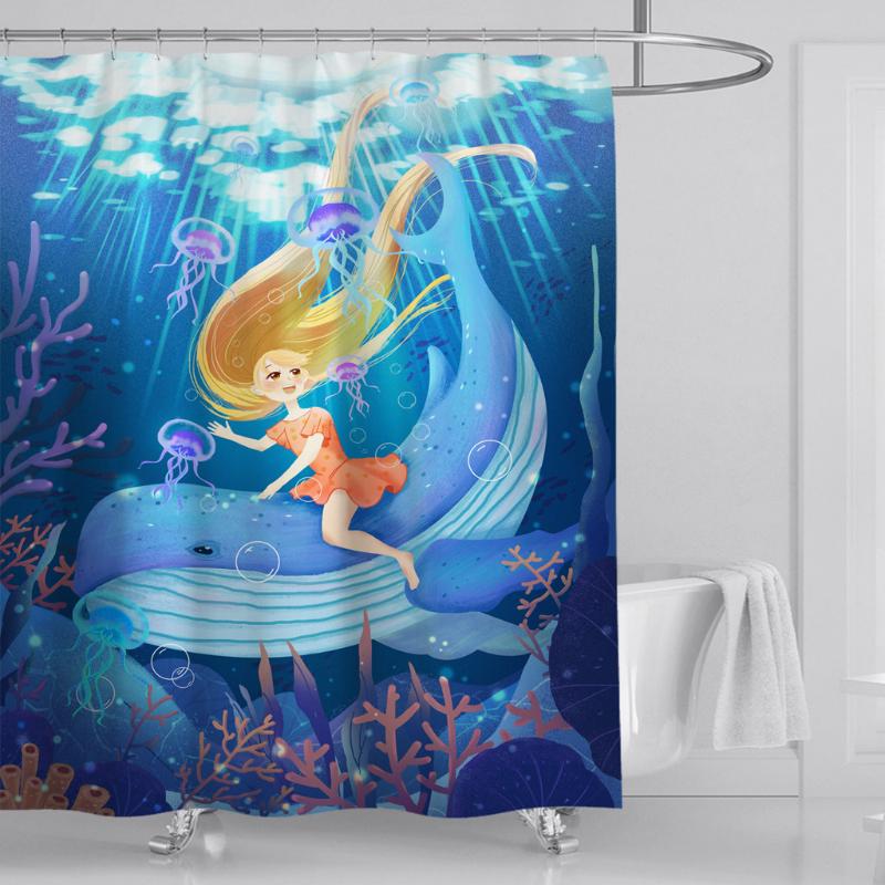 Ocean Animal Printing Polyester Fiber Shower Curtain Home Bathroom 12 Hooks Waterproof Bathroom Essential Shower Curtain 180x180
Ocean Animal Printing Polyester Fiber Shower Curtain Home Bathroom 12 Hooks Waterproof Bathroom Essential Shower Curtain 180x180