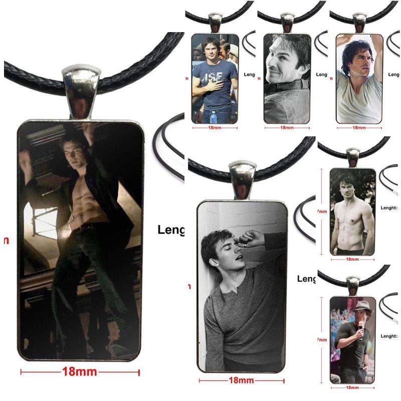 For Women Men Party Ian Joseph Somerhalder Necklace With Steel Plated Glass Cabochon Choker Long Pendant Rectangle Necklace
For Women Men Party Ian Joseph Somerhalder Necklace With Steel Plated Glass Cabochon Choker Long Pendant Rectangle Necklace