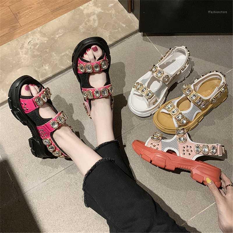 ENPLEI Mesh Crystal Women Sandals 2019 Summer New Design Rhinestone open toe Med Heel Hook-Loop Fashion sandalia1, Black
ENPLEI Mesh Crystal Women Sandals 2019 Summer New Design Rhinestone open toe Med Heel Hook-Loop Fashion sandalia1, Black