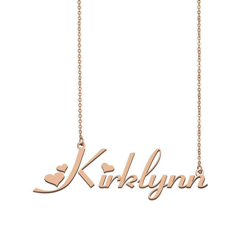 Kirklynn Name Necklace Custom Nameplate Pendant for Women Girls Birthday Gift Kids Best Friends Jewelry 18k Gold Plated Stainless Steel, Silver
Kirklynn Name Necklace Custom Nameplate Pendant for Women Girls Birthday Gift Kids Best Friends Jewelry 18k Gold Plated Stainless Steel, Silver