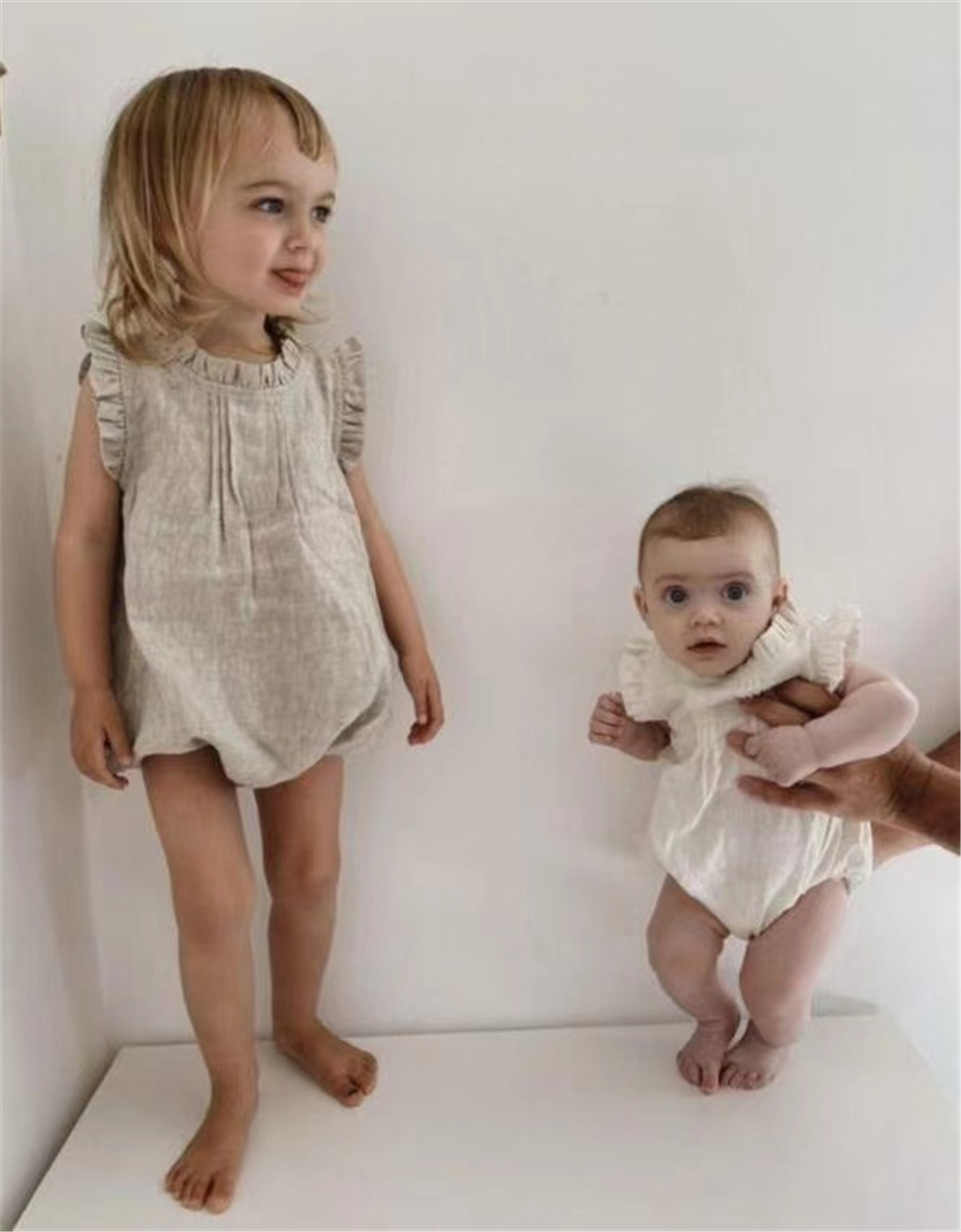 DB Newest Korean Japan Stylish Linen Organic Cotton Jumpsuits Unisex Baby Plain Climb Cloth Summer Ruffles Sleeveless Rompers, Blue
DB Newest Korean Japan Stylish Linen Organic Cotton Jumpsuits Unisex Baby Plain Climb Cloth Summer Ruffles Sleeveless Rompers, Blue