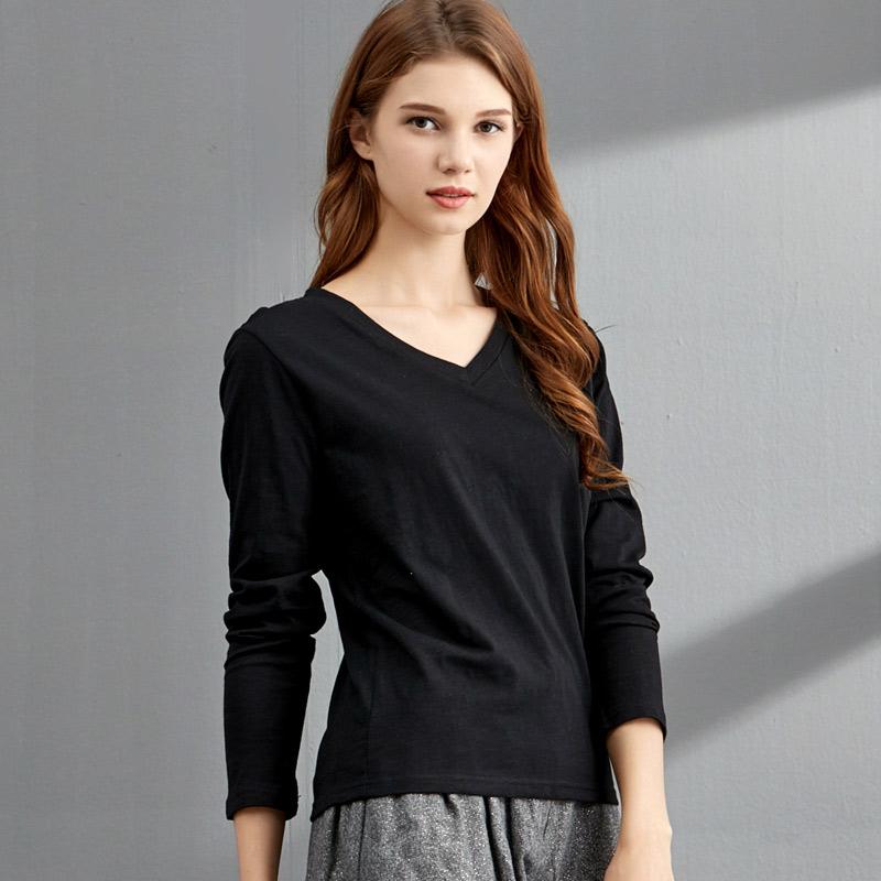 Women's T-Shirt Cotton Women Long Sleeve Tees Casual Black White Basic Fashion Korean Oversized Shirt Streetwear Top
Women's T-Shirt Cotton Women Long Sleeve Tees Casual Black White Basic Fashion Korean Oversized Shirt Streetwear Top