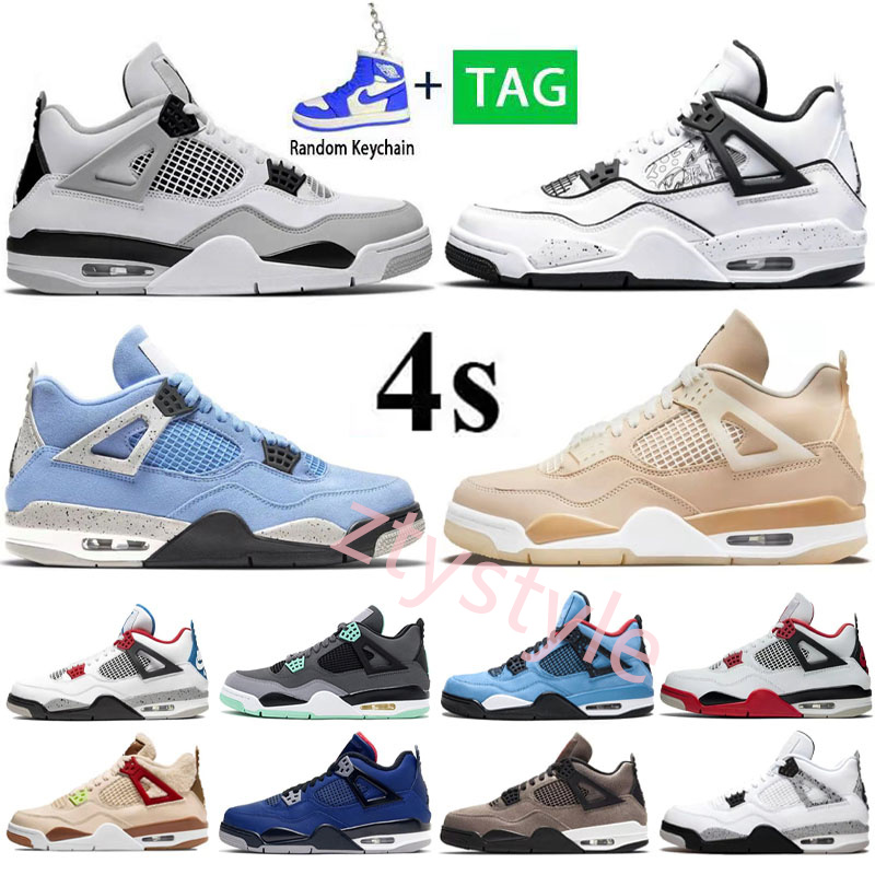 New Jumpman 4 4s Basketball Shoes TS Cactus Jack Retro Thunder Tech White Trainers Shimmer Sail University Blue UNC Black Cat Mens Womens Sneakers, Box
New Jumpman 4 4s Basketball Shoes TS Cactus Jack Retro Thunder Tech White Trainers Shimmer Sail University Blue UNC Black Cat Mens Womens Sneakers, Box