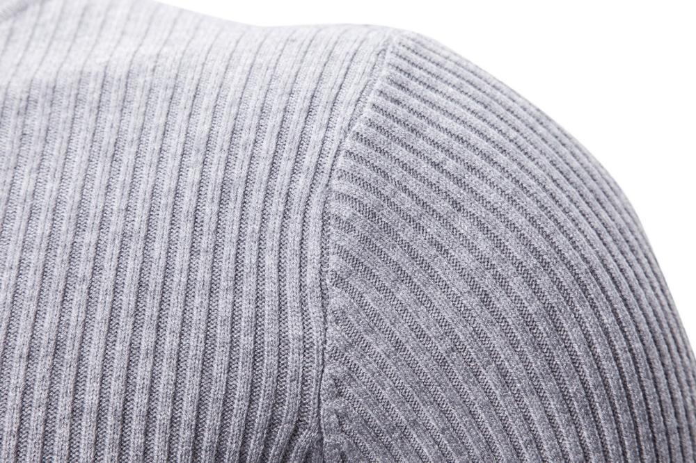 Sweater Man Solid Color Warm Casual Knitted Men Pullover Sweaters 201118