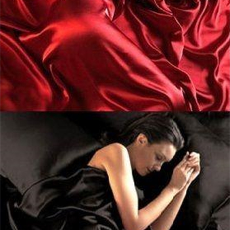 21 95gsm 4 Pce Satin Silk Soft QUEEN Bed Fitted Bed Sheet Set - RED BLACK 10 201112
21 95gsm 4 Pce Satin Silk Soft QUEEN Bed Fitted Bed Sheet Set - RED BLACK 10 201112