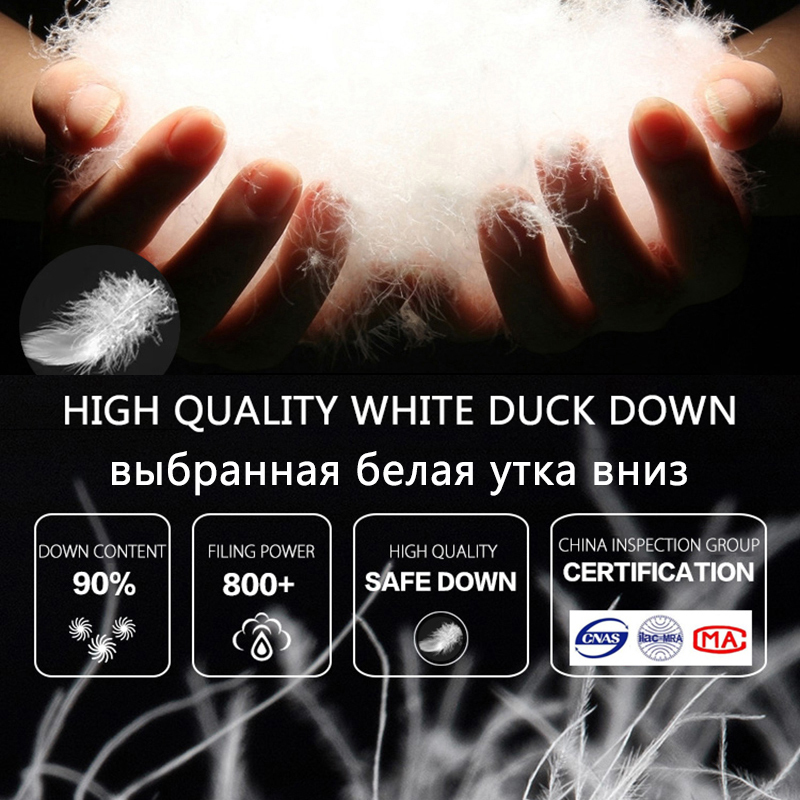 Long Black Down Coat Women Thick Hooded Winter Zipper Plus Size Windproof Snow Outwear 90% White Duck Down Warm Jacket Overcoat T200107