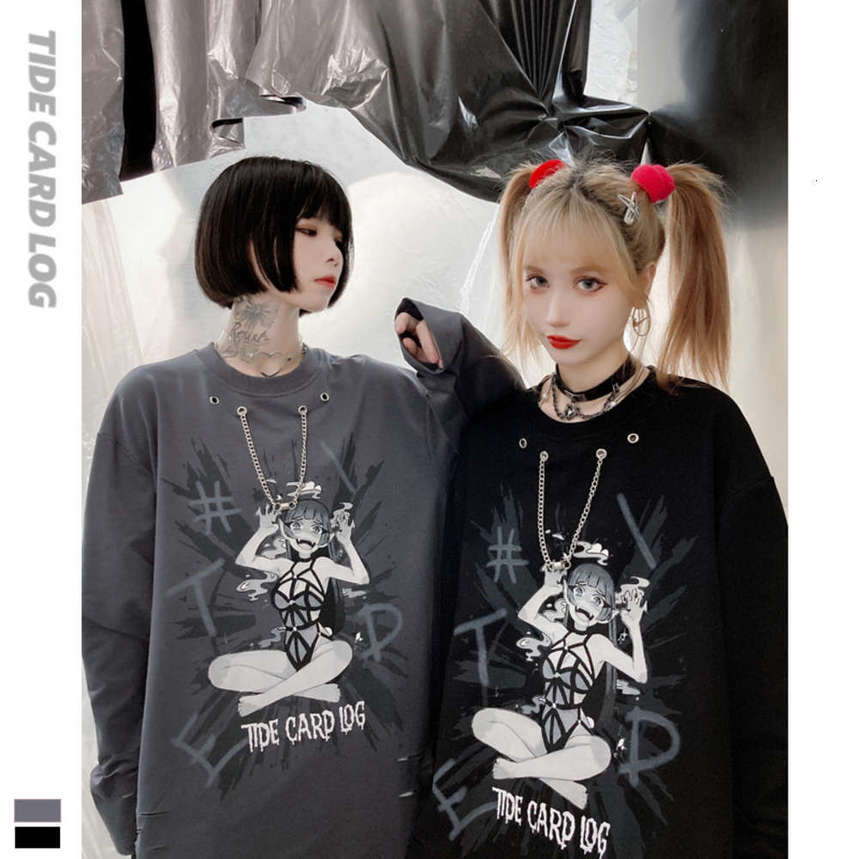 Autumn winter new round neck Pullover long sleeve loose T-shirt cartoon printing student men's and women's two-dimensional bottoming, Black
Autumn winter new round neck Pullover long sleeve loose T-shirt cartoon printing student men's and women's two-dimensional bottoming, Black