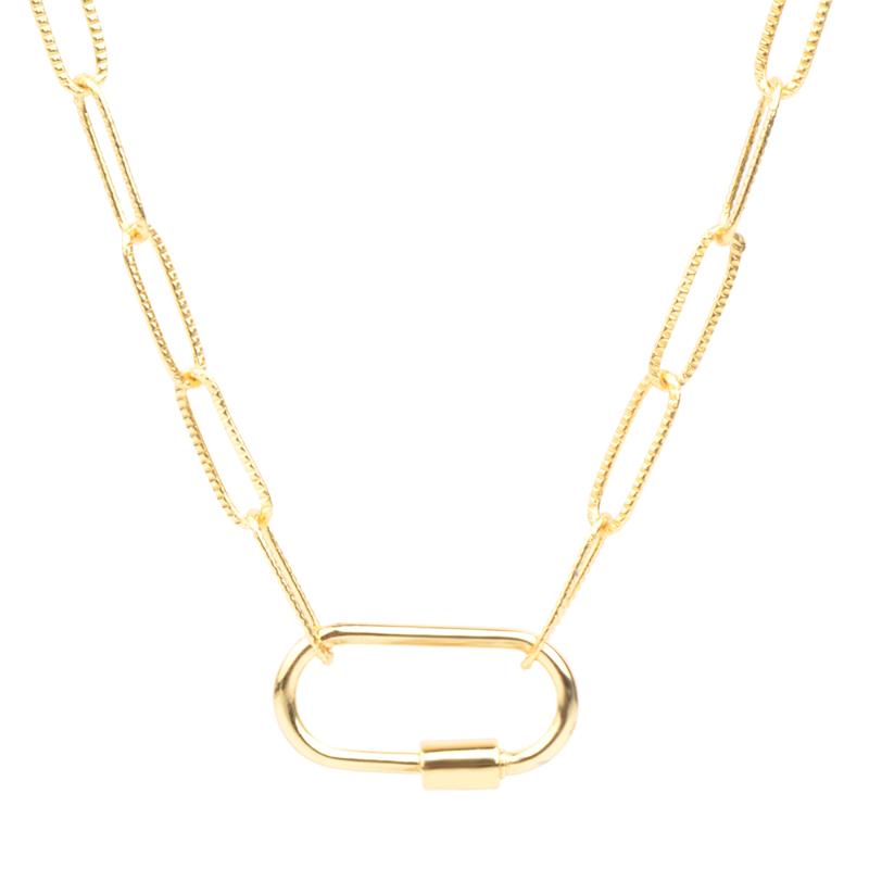 Chanfar Chain Clasp Gold Necklaces Long Size Linked Geometric Pendant Necklaces for Women Minimalist Choker Necklace Hot Jewelry
Chanfar Chain Clasp Gold Necklaces Long Size Linked Geometric Pendant Necklaces for Women Minimalist Choker Necklace Hot Jewelry