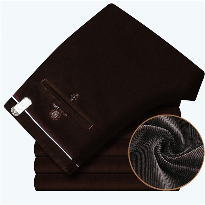 2020 Men's Winter Dropshipping Corduroy Pants, Black Khaki Straight, Velvet Long-range Male Pants 40-42. Te5q, A1665 black
2020 Men's Winter Dropshipping Corduroy Pants, Black Khaki Straight, Velvet Long-range Male Pants 40-42. Te5q, A1665 black
