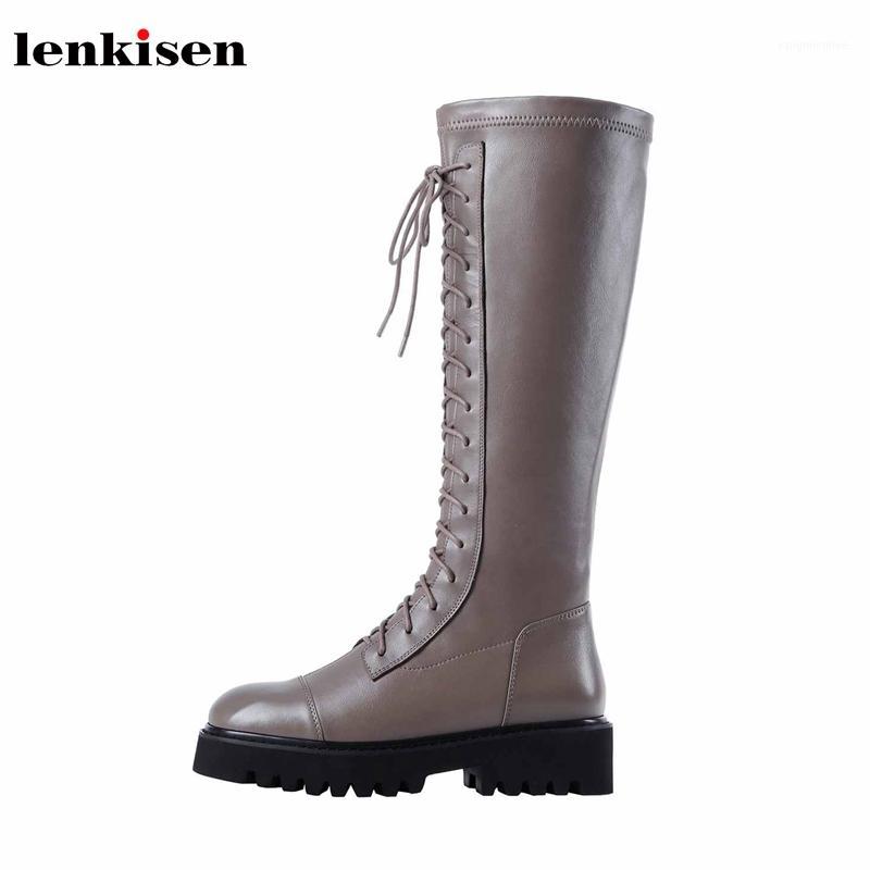 Lenkisen cow leather med heels round toe bottom beauty lady gorgeous vintage lace up winter keep warm women knee high boots L341, Black
Lenkisen cow leather med heels round toe bottom beauty lady gorgeous vintage lace up winter keep warm women knee high boots L341, Black