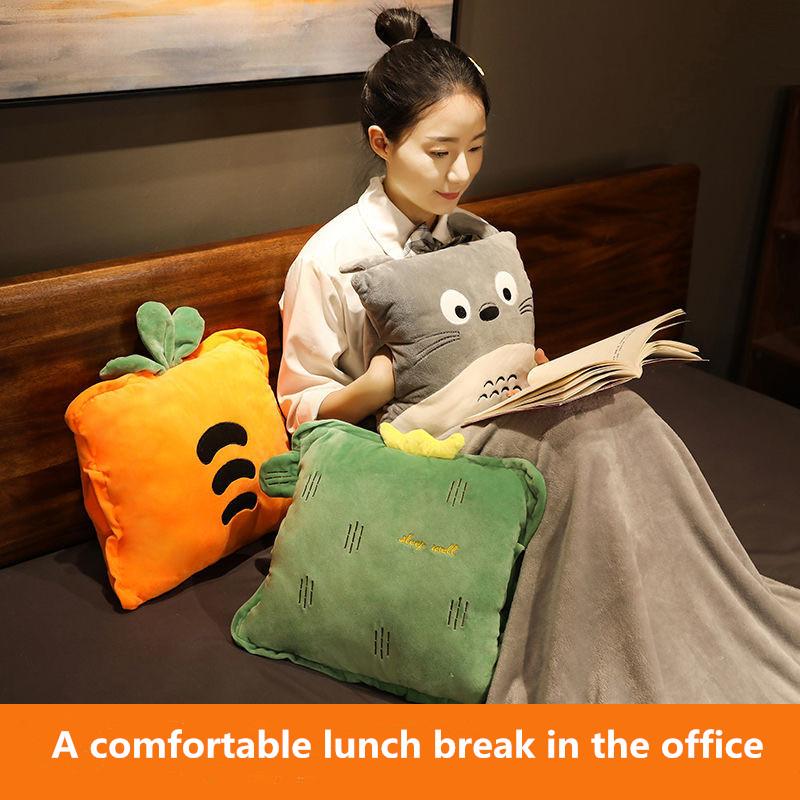 Pillow Quilt Dual-Use Girl Cute Office Car Pillow Sleeping Artifact Multifunctional Three-in-One Hand Warmer
Pillow Quilt Dual-Use Girl Cute Office Car Pillow Sleeping Artifact Multifunctional Three-in-One Hand Warmer